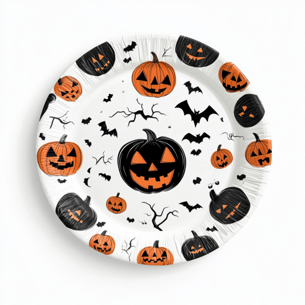 Halloween paper plates