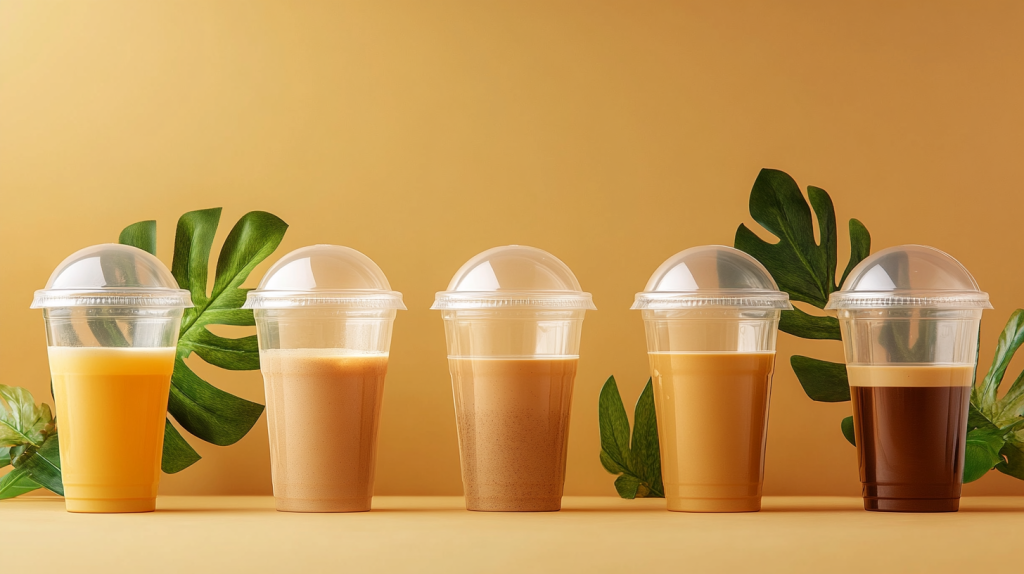 Plastic Cups with Dome Lids ODM
