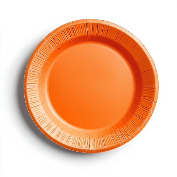 orange paper plates factory