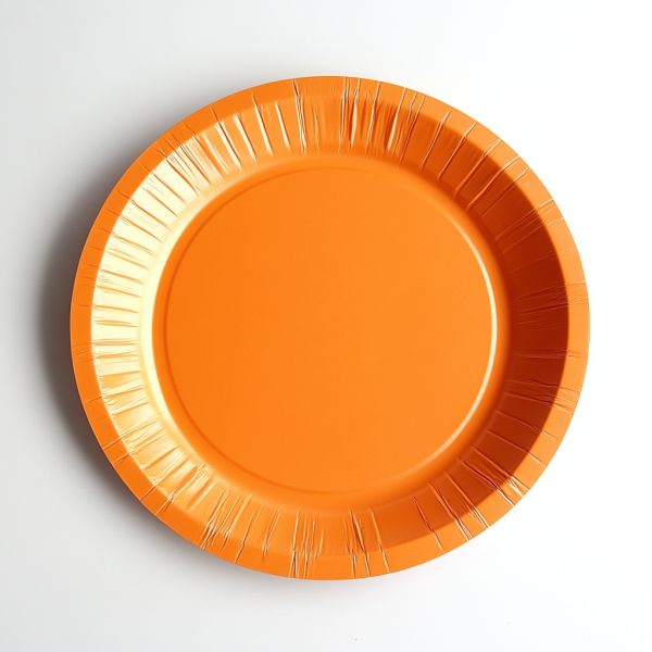orange paper plates manufacturer China
