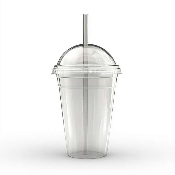plastic cup with dome lid